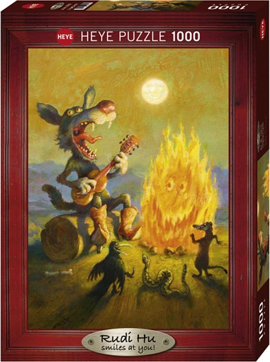 Heye (29620) - Rudi Hurzlmeier: "Singing Coyote" - 1000 pieces puzzle