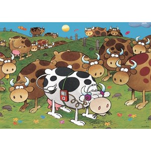 Heye (29410) - Guillermo Mordillo: "iCow" - 1000 pieces puzzle