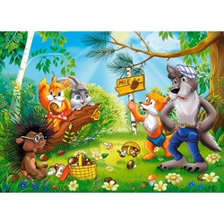 Castorland (B-26336) - "Who owns сonifer cones in the forest?" - 260 pieces puzzle