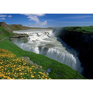 Trefl (10314) - "Golden Falls, Iceland" - 1000 pieces puzzle
