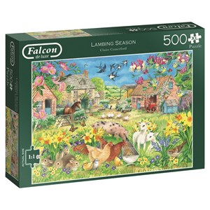 Jumbo (11212) - "Lambing Season" - 500 pieces puzzle
