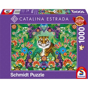 Schmidt Spiele (59588) - Catalina Estrada: "Bengal Tiger" - 1000 pieces puzzle