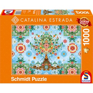 Schmidt Spiele (59589) - Catalina Estrada: "Colorful Tree" - 1000 pieces puzzle