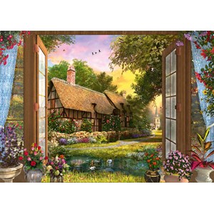 Schmidt Spiele (59591) - Dominic Davison: "View of the Cottage" - 1000 pieces puzzle