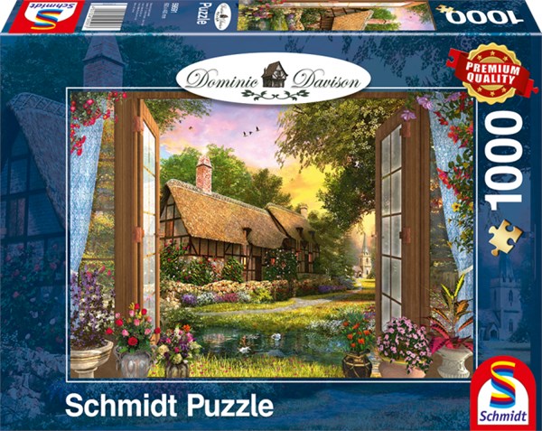 Schmidt Spiele (59591) - Dominic Davison: "View of the Cottage" - 1000 pieces puzzle