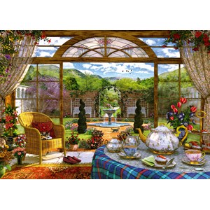 Schmidt Spiele (59593) - Dominic Davison: "View from the Conservatory" - 1000 pieces puzzle