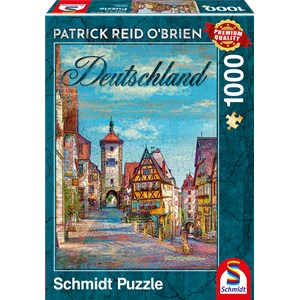 Schmidt Spiele (59582) - Patrick Reid O’Brien: "Germany" - 1000 pieces puzzle