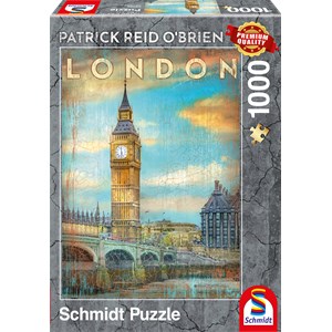 Schmidt Spiele (59585) - Patrick Reid O’Brien: "London" - 1000 pieces puzzle