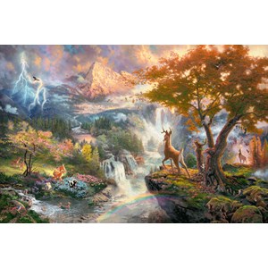 Schmidt Spiele (59486) - Thomas Kinkade: "Bambi" - 1000 pieces puzzle