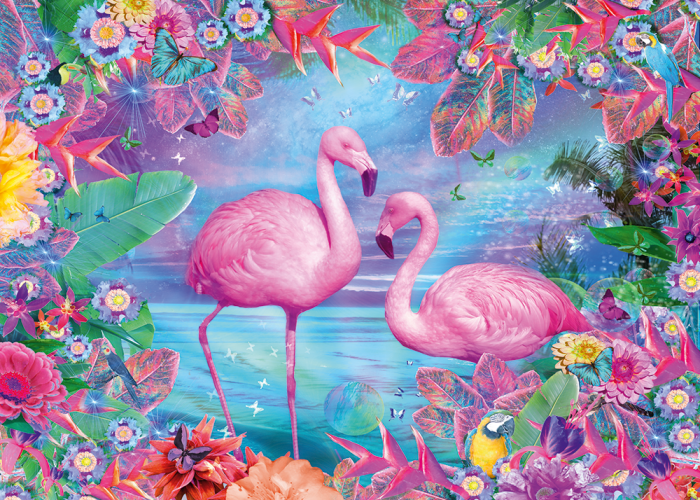 Schmidt 58342" Flamingos Puzzle 