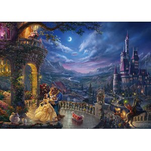 Schmidt Spiele (59484) - Thomas Kinkade: "Beauty and the Beast" - 1000 pieces puzzle