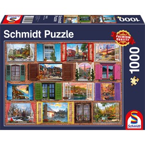 Schmidt Spiele (58325) - "Open Windows" - 1000 pieces puzzle
