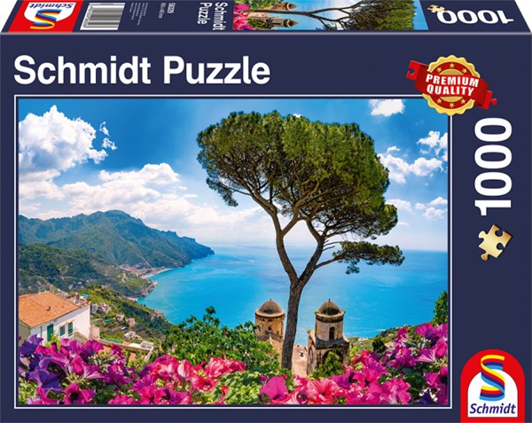 Schmidt Spiele (58329) - "View over the Amalfi Coast" - 1000 pieces puzzle