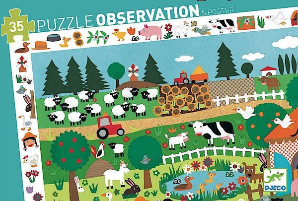 Djeco (07591) - "Farm" - 35 pieces puzzle