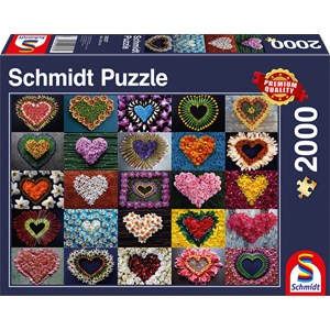 Schmidt Spiele (58327) - "Hearts for Madalene" - 2000 pieces puzzle