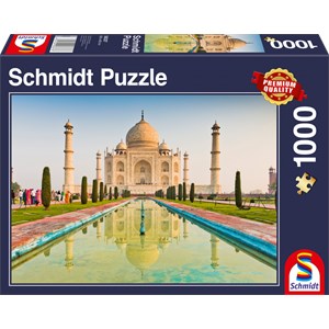 Schmidt Spiele (58337) - "Taj Mahal" - 1000 pieces puzzle
