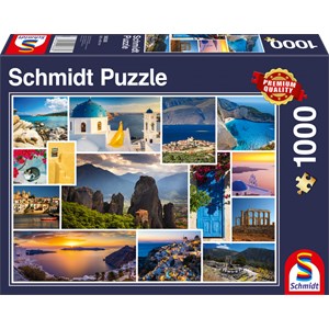 Schmidt Spiele (58338EAN) - "Have a Holiday in Greece" - 1000 pieces puzzle