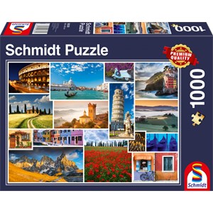 Schmidt Spiele (58339) - "Have a Holiday in Italy" - 1000 pieces puzzle