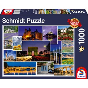 Schmidt Spiele (58340) - "Have a Holiday in France" - 1000 pieces puzzle