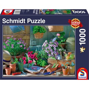 Schmidt Spiele (58313) - "At the Garden Table" - 1000 pieces puzzle