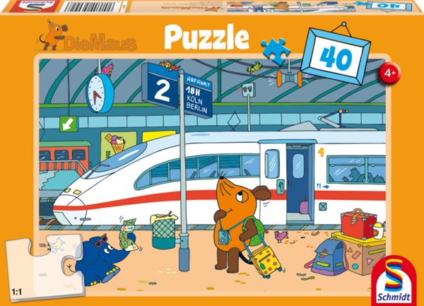 Schmidt Spiele (56092) - "The Mouse, On a Journey" - 40 pieces puzzle