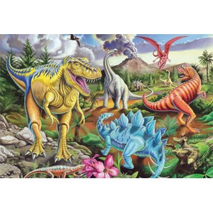 Schmidt Spiele (56916) - "Dinosaurs" - 100 pieces puzzle