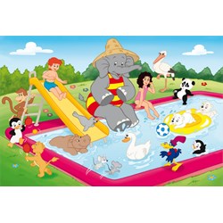 Schmidt Spiele (56208) - "Benjamin the Elephant, Summer time" - 48 pieces puzzle