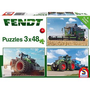 Schmidt Spiele (56221) - "Fendt 1050 Vario / 724 Vario / 6275L" - 48 pieces puzzle