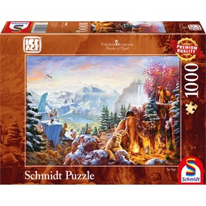 Schmidt Spiele (59481) - Thomas Kinkade: "Ice Age" - 1000 pieces puzzle