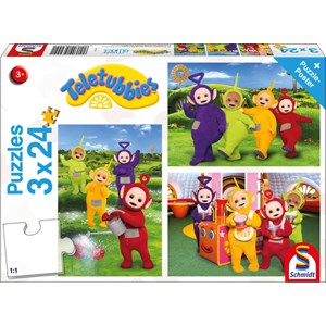 Schmidt Spiele (56244) - "In Teletubby Country" - 24 pieces puzzle