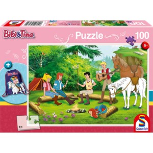 Schmidt Spiele (56264) - "Bibi and Tina" - 100 pieces puzzle