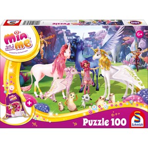 Schmidt Spiele (56267) - "Mia and Me" - 100 pieces puzzle