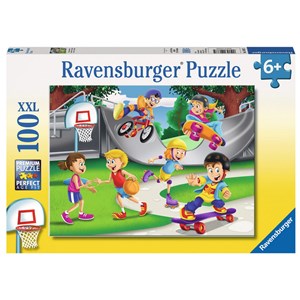 Ravensburger (10687) - "Skateboarding" - 100 pieces puzzle