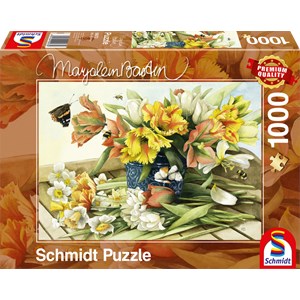 Schmidt Spiele (59573) - Marjolein Bastin: "Spring Blossoms" - 1000 pieces puzzle
