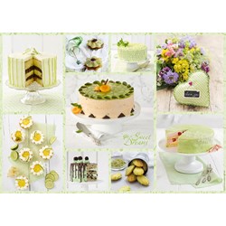 Schmidt Spiele (59575) - "Spring Green Cake Buffet" - 1000 pieces puzzle