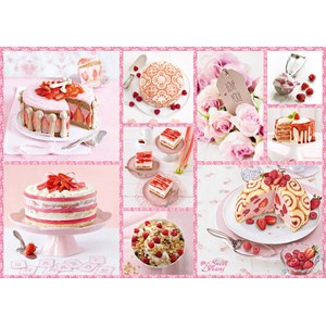 Schmidt Spiele (59576) - "Pink Pie Happiness" - 1000 pieces puzzle