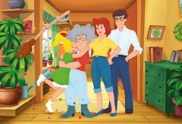 Schmidt Spiele (56280) - "Bibi Blocksberg, Grandma Is the Best" - 100 pieces puzzle