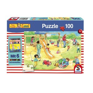 Schmidt Spiele (56261) - "On the Playground" - 100 pieces puzzle