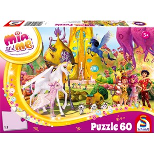 Schmidt Spiele (56296) - "Mia and me" - 60 pieces puzzle