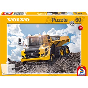 Schmidt Spiele (56285) - "Volvo A30G" - 60 pieces puzzle