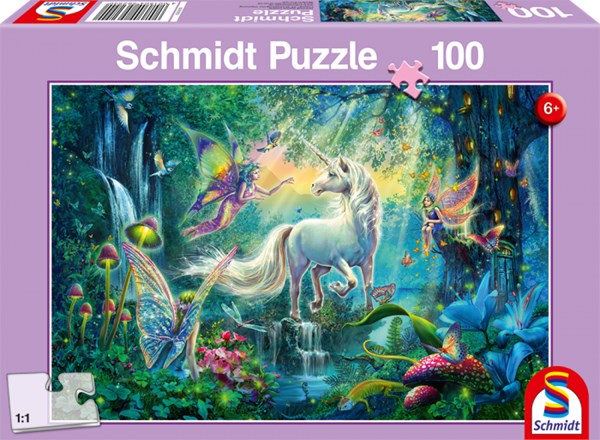 Schmidt Spiele (56254) - "In the Land of Mythical Creatures" - 100 pieces puzzle