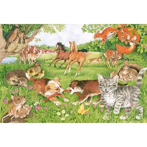 Schmidt Spiele (56290) - "This Is How Baby Animal Live" - 150 pieces puzzle