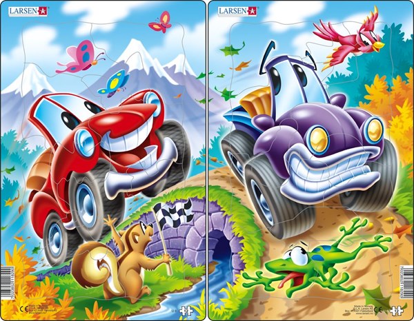 Larsen (U6) - "Cars" - 12 pieces puzzle