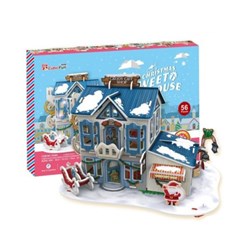 Cubic Fun (P648h) - "Christmas Sweet Hous" - 56 pieces puzzle