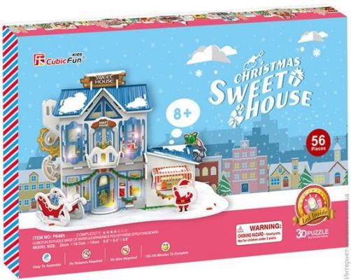 Cubic Fun (P648h) - "Christmas Sweet Hous" - 56 pieces puzzle