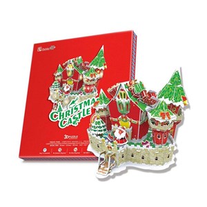 Cubic Fun (P646h) - "Christmas Castle" - 84 pieces puzzle