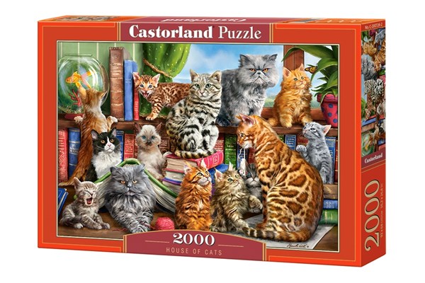 Castorland (C-200726) - "House of Cats" - 2000 pieces puzzle