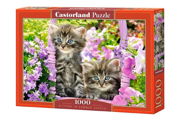 Castorland (C-104086) - "Kitten in Summer Garden" - 1000 pieces puzzle