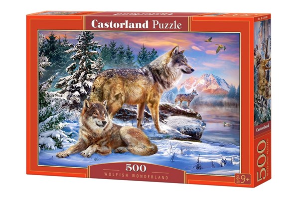 Castorland (B-53049) - "Wolfish Wonderland" - 500 pieces puzzle