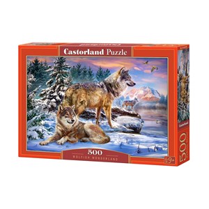 Castorland (B-53049) - "Wolfish Wonderland" - 500 pieces puzzle